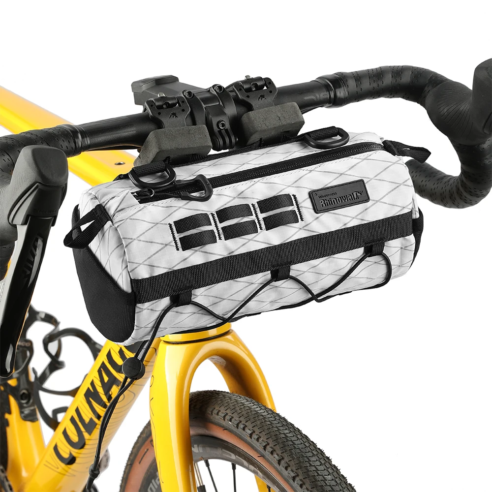 Rhinowalk Wilderness Series Bicycle Handlebar Bag Bikepacking For Mtb Road Gravel Bike EVA 3D Design Wear-Resistant Storage Pack