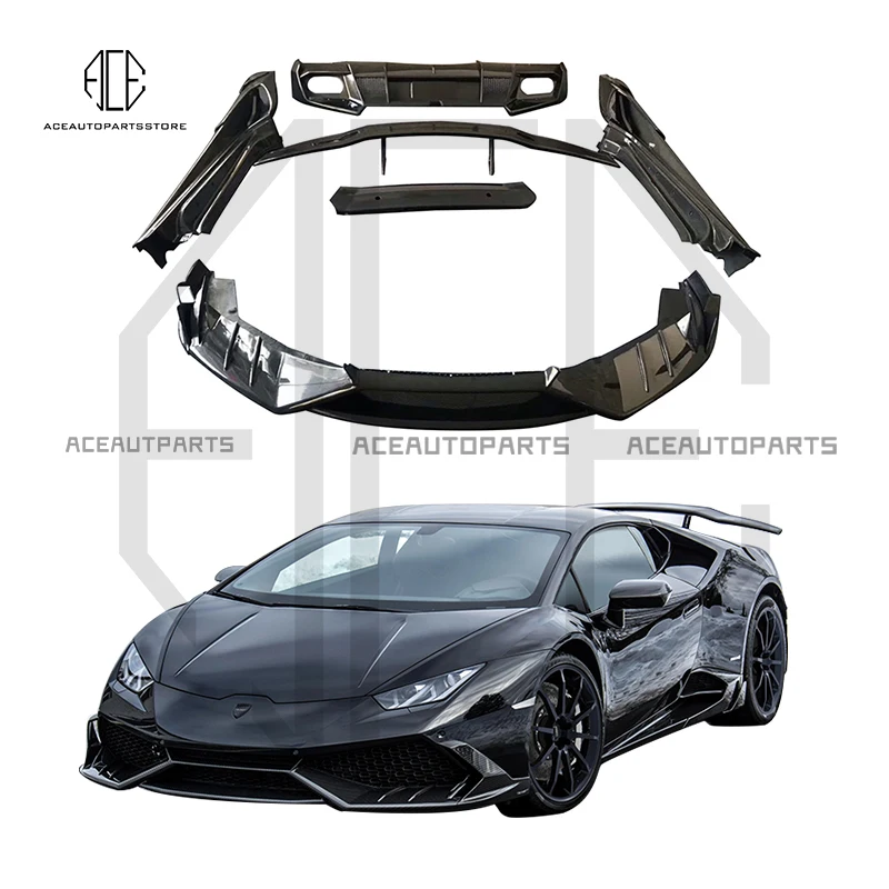 

MSY Style Carbon Front Lip Rear Spoiler Engine Hood Bodykit For Lamborghini Huracan Lp610 lp580 Body Kit