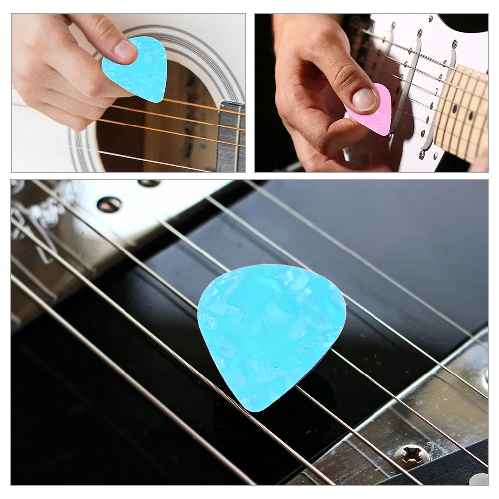 

1Set Guitar Pick Storage Bag PU Durable Lightweight Portable Carrying Case for Acoustic Electric Bass Folk Guitar Picks