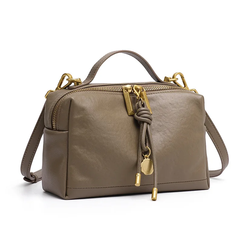 Jonlily Women Genuine Leather Shoulder Bag Female Fashion Handbag Totes Casual Crossbody Bag Small Daybag Mini Purse -KG2342