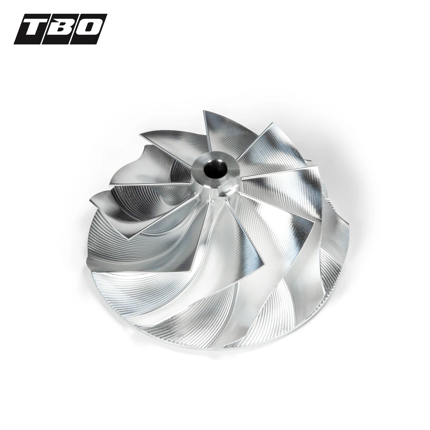 

G Series Turbo G30-770 Billet Forged Compressor Wheel Billet 62x76mm 9+0 Reverse Rotation 5-AXIS CNC Machine