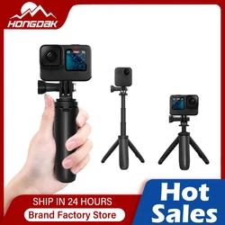 Gopro için Vlog Tripod katlanabilir Tripod Mini taşınabilir Monopod git Pro Hero 11 10 siyah oturumu Osmo eylem kamera aksesuarı