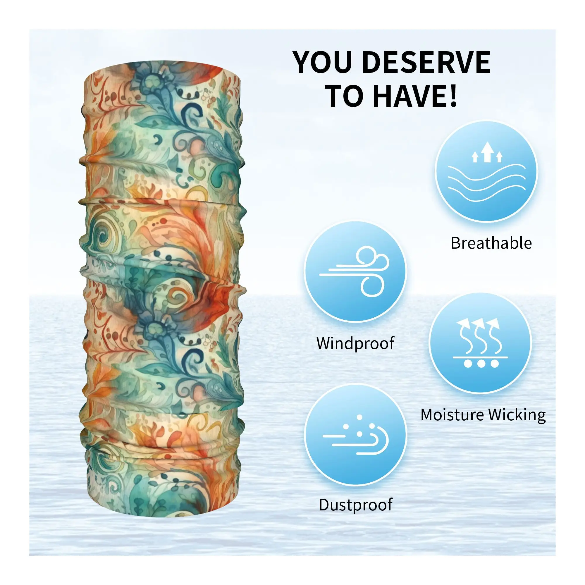 مخصص غسل اللوحة بيزلي الساخن باندانا الشتاء الرقبة أدفأ المرأة يندبروف التفاف الوجه وشاح للمشي الجراب عقال