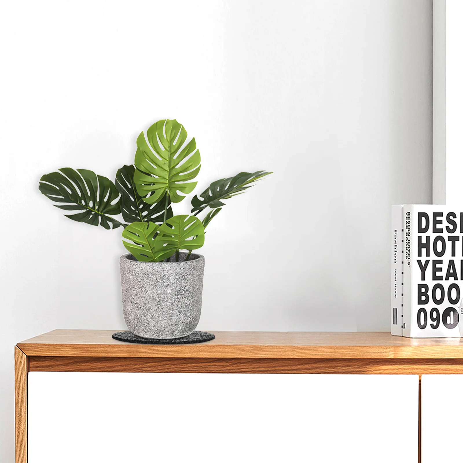 

6 pcs Felt Coasters Round Plant Mats Planter Saucers Flower Absorbent Indoor Outdoor Use Felt Liners Garden Accessories