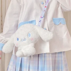 Sanrio Backpack Cute Cinnamoroll Anime Plush Bags Children Kawaii Stuffed Tots Girls Backpacks Women Plushie Bag Christmas Gifts