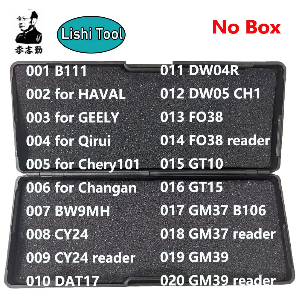 Outil 2 en 1 Lishi, TOY43 TOY38R HU162T(8) VA6 VA2T VAC102 WT47T YH35R YM15 YM23 YM28 YM30 ZD30 HU71 K5 Outils, 101-120 Sans Boîte