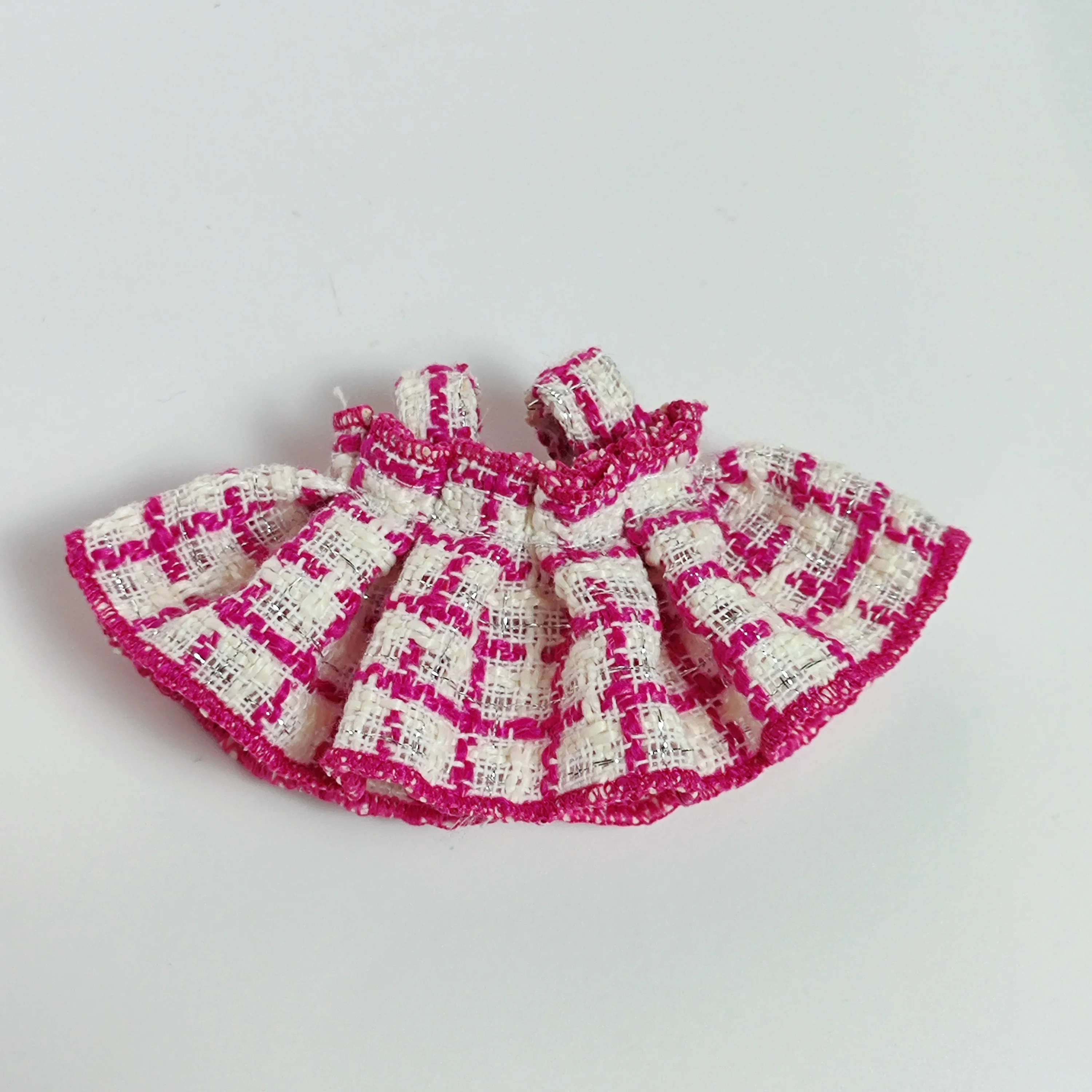 

Одежда для лабу, красивая красочная клетчатая юбка, аксессуары для кукол для собаки Wallace Gromit 13 см,