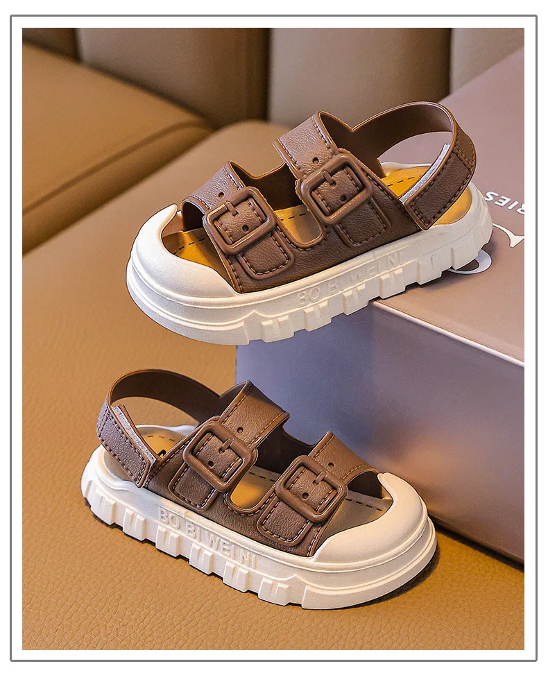 2026 Kinder Sandalen Jungen Mädchen Strandschuhe Weiche Leichte Geschlossene Outdoor-Sandalen für Kleinkinder Babyschuhe Sommer – Detail 15