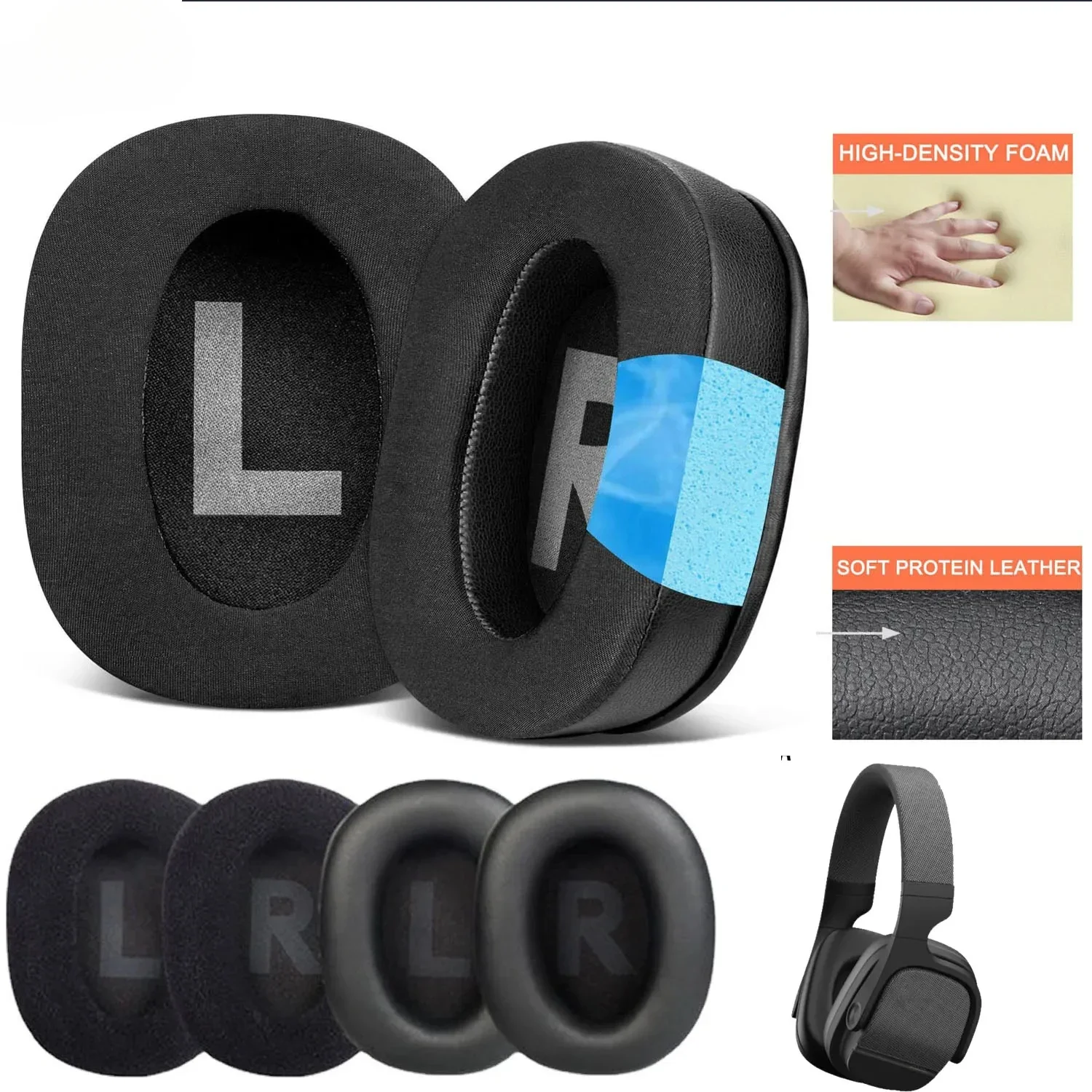 DIY for YH-L700A Cushions for Yamaha YH L700A Headphones Memory Foam Earmuff Ear Pads for YHL700A & Headphone Case
