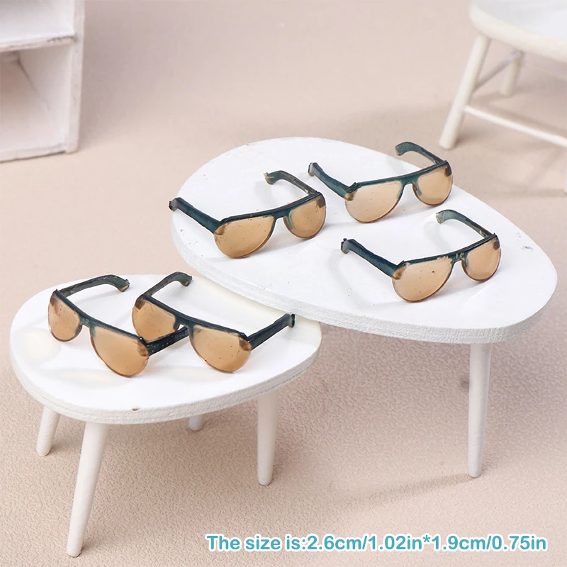 

5Pcs/set Doll Glasses Dollhouse Miniature Colourful Glasses Eyewear Cool Eyeglasses Model Doll Decor Accessories Children Toys