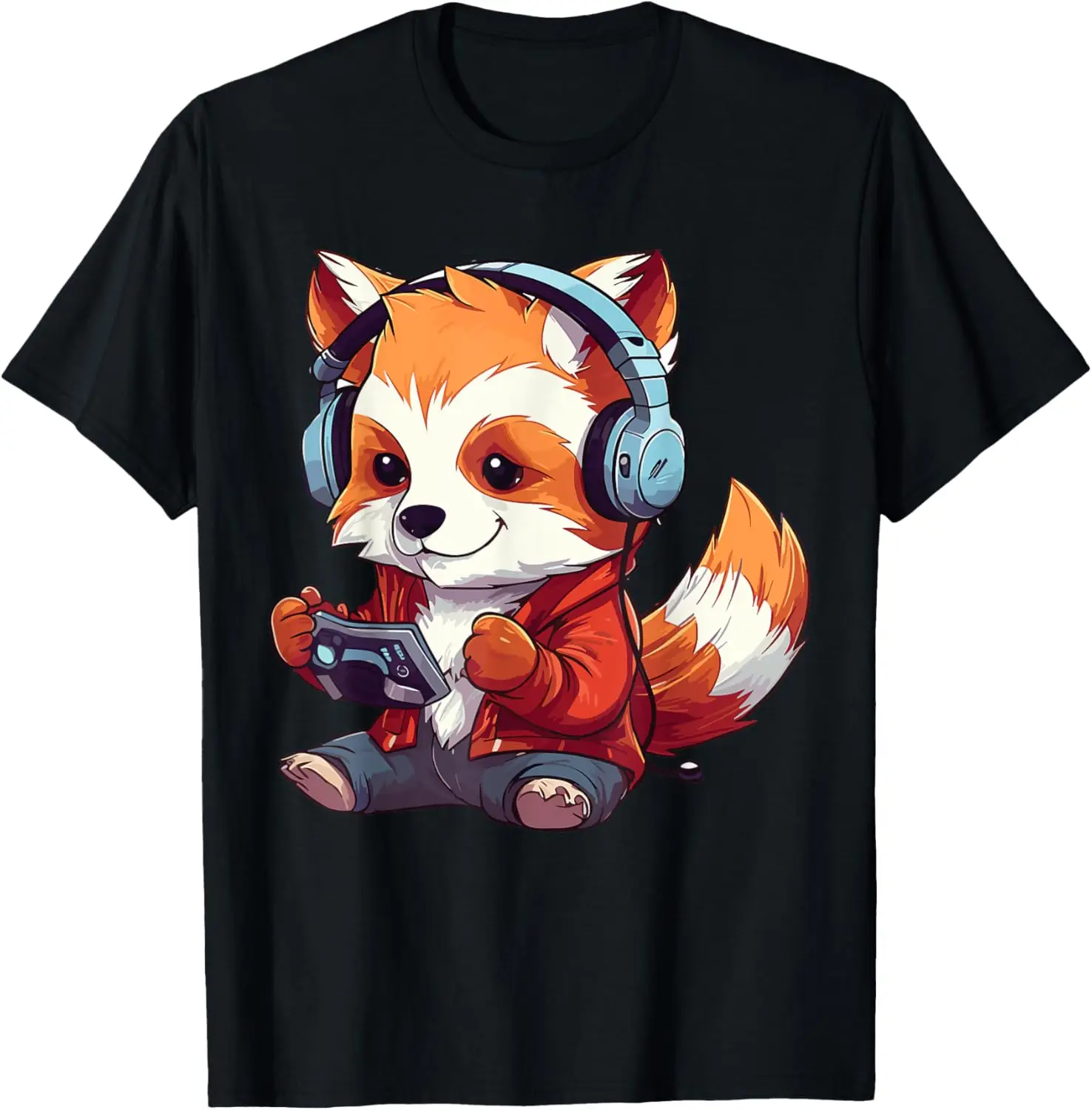 Cute Red Panda Gamer Funny Gaming Red Panda Lover T-Shirt