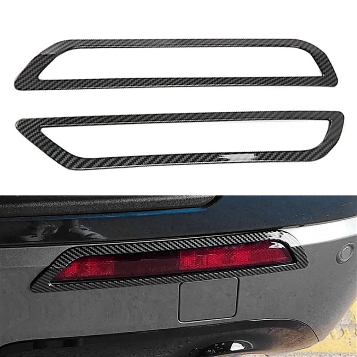 Rear Fog Lamp Cover Tail Lamp Cover Rear Fog Lamp Frame for Explorer