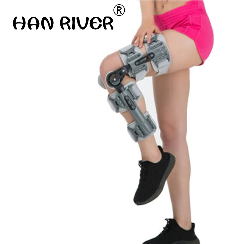 Adjustable knee joint with a fixed bracket protectors knee fractures knee ligament postoperative rehabilitation J2258