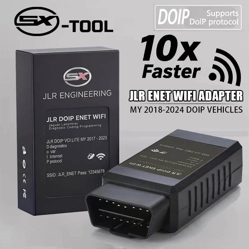 Enet Wifi Adapter For BMW I/F/G Series And Land Rover Jaguar OBD2 Diagnostic Cable for BimmerCode BootMod3 XDelete MHD