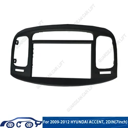 For HYUNDAI Accent 2009-2012(7Inch)Car Radio Fascias Android GPS MP5 Stereo Player 2 Din Head Unit Panel Dash Frame Installation