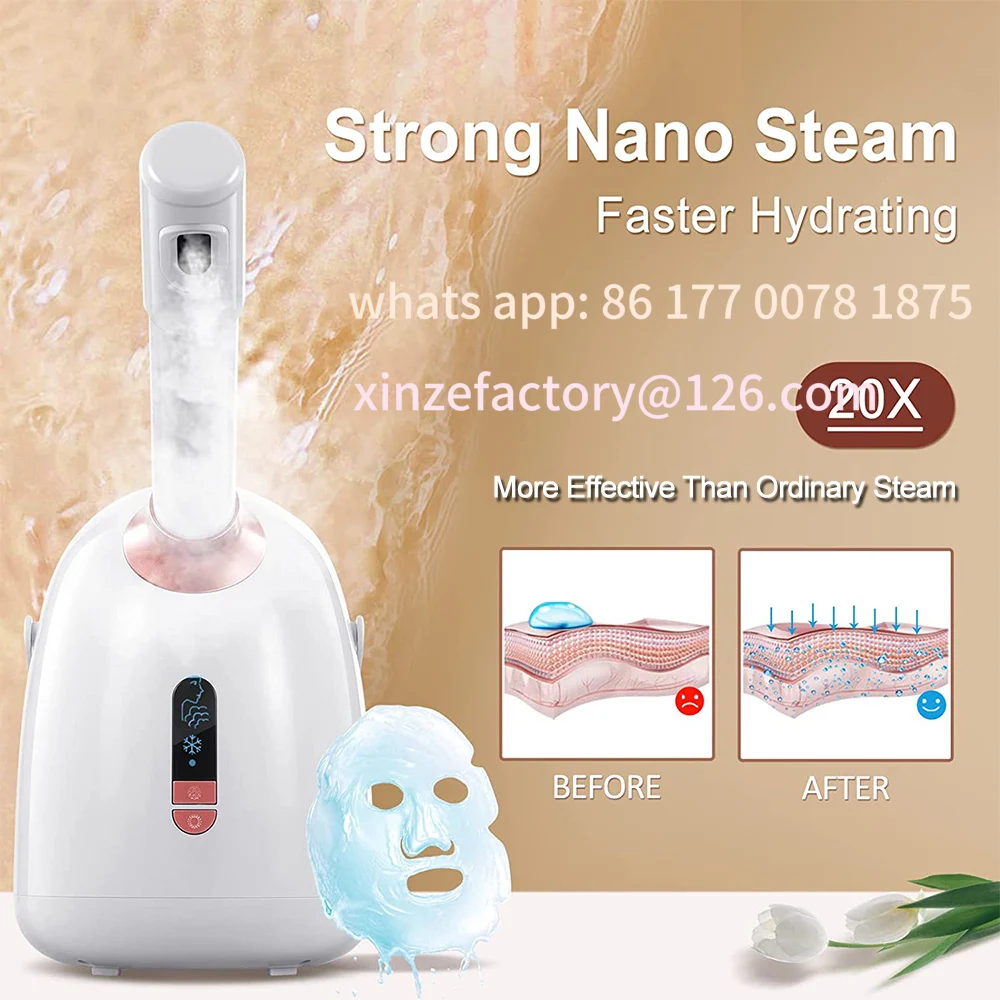 

Customizable SPA Facial Steamer Hot/Cool Face Steamer Face Cleaner Moisturizing Nano Mist Sprayer Facial Anti-aging Wrinkle