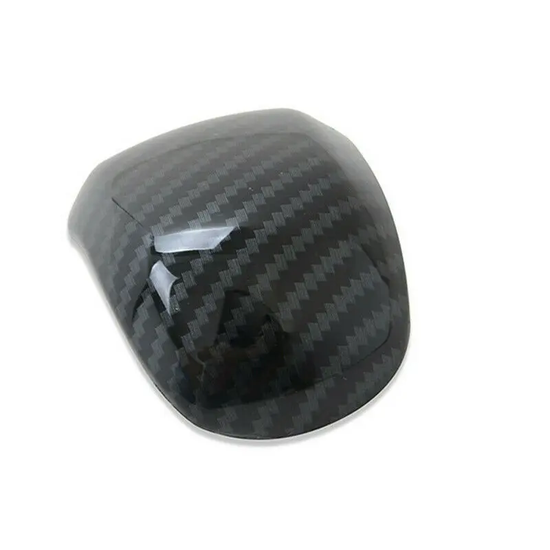 Carbon Fiber style Gear Shift Knob Head Cover Trim For Hyundai Santa Fe 2019 2020 2021 Car Interior Accessories