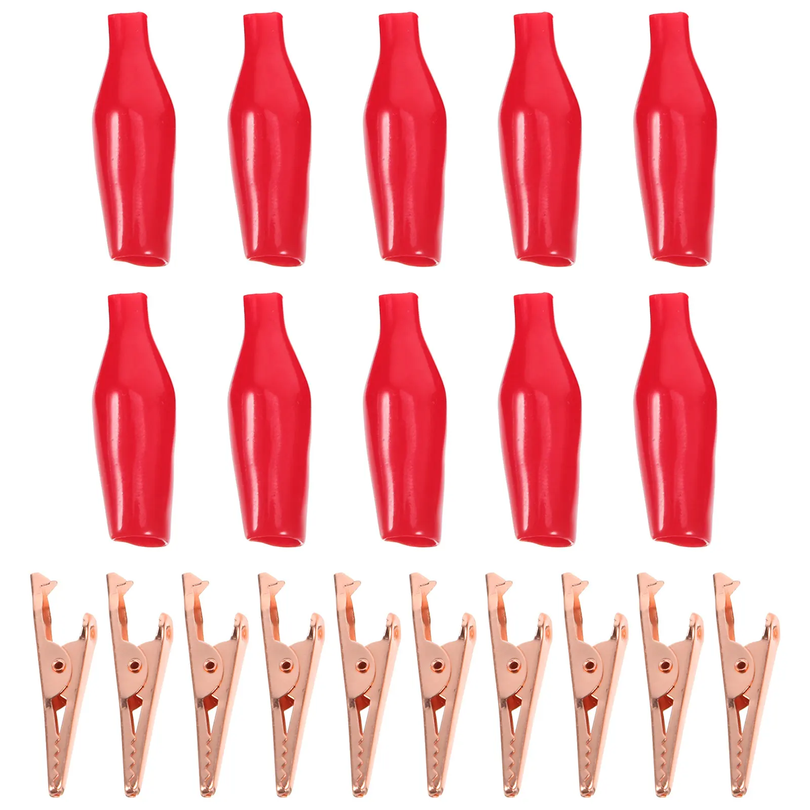 

10 шт., зажимы типа «крокодил» из чистой меди, фиолетовые оболочки, средние красные электрические провода, проволока, не повреждающая конструкция, компактный