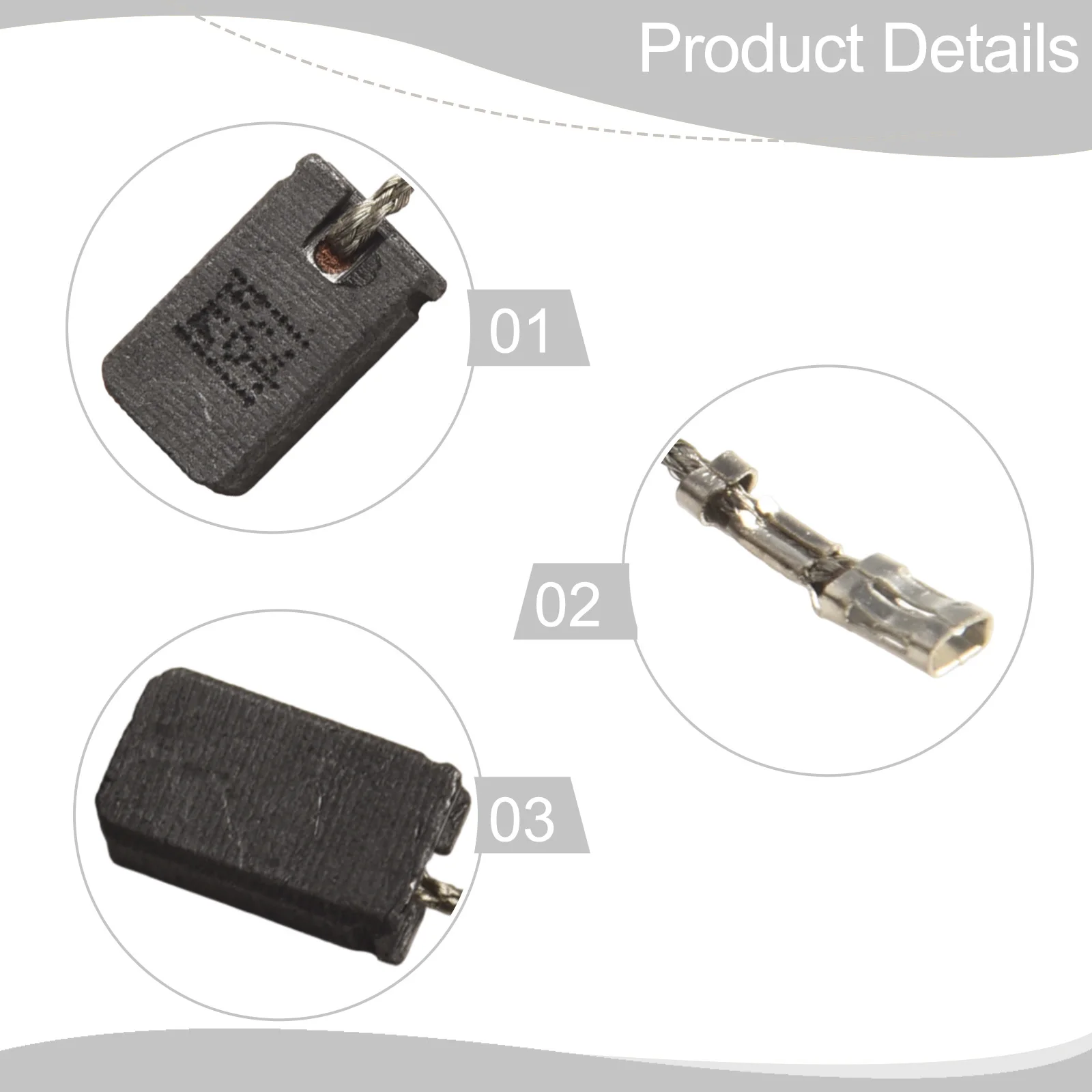 Metal Motor Carbons Carbon Brushes for bosch for gws Brush Wear Carbon Brushes Electric Brake Poor Motor Operation