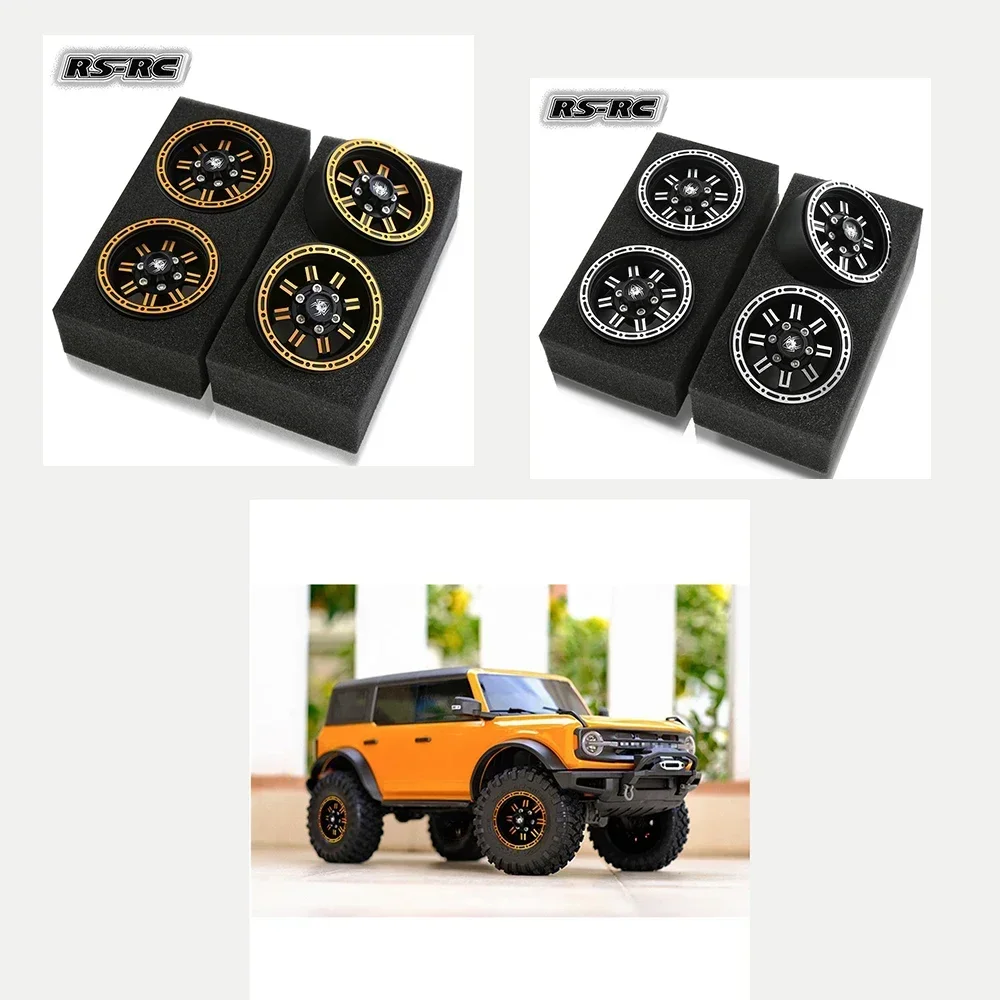 

4 шт. металлический обод колеса Beadlock 1,9 для 1/10 RC гусеничного автомобиля Traxxas TRX4 RC4WD D90 Axial SCX10 90046 AXI03007