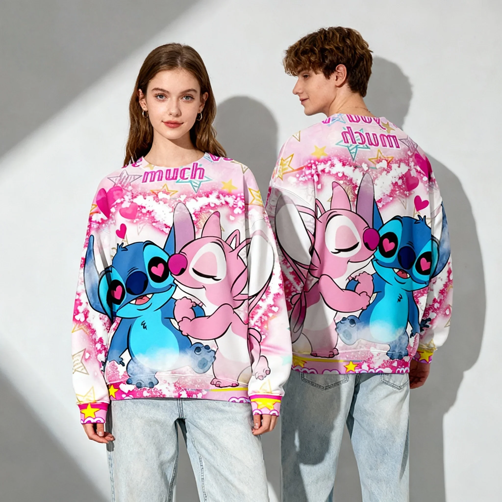 الخريف/الشتاء سلسلة الرسوم المتحركة ديزني مينيفيني سويت كول المتضخم المرأة الشارع الكبار الأطفال جولة الرقبة هوديي #1