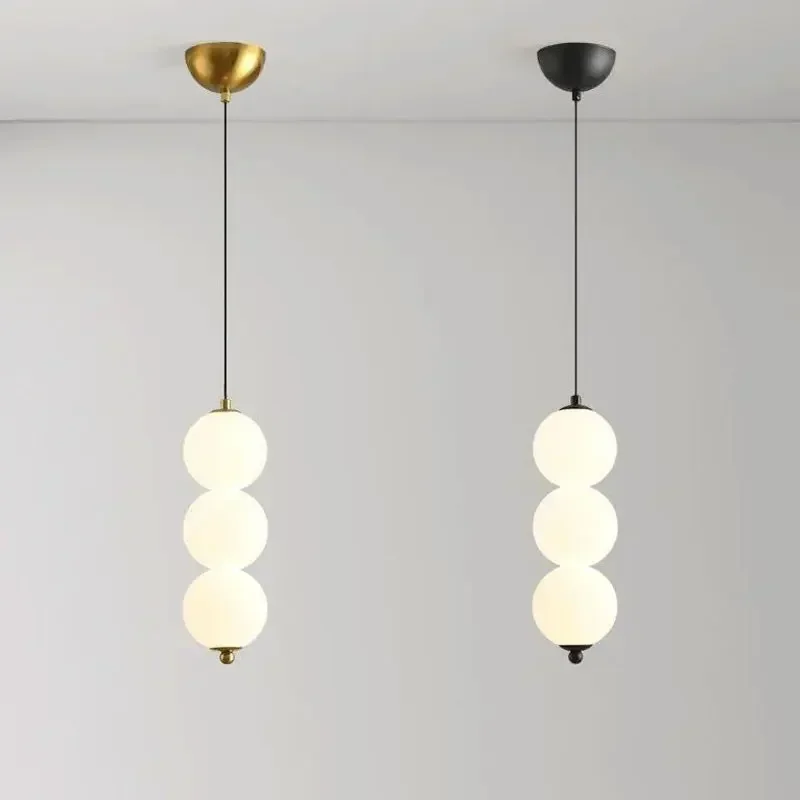 

Bedroom Bedside Pendant Lights Ceiling Lamp for Living Dining Room Restaurant Indoor Lighting Decor Glass Ball Fixture Modern