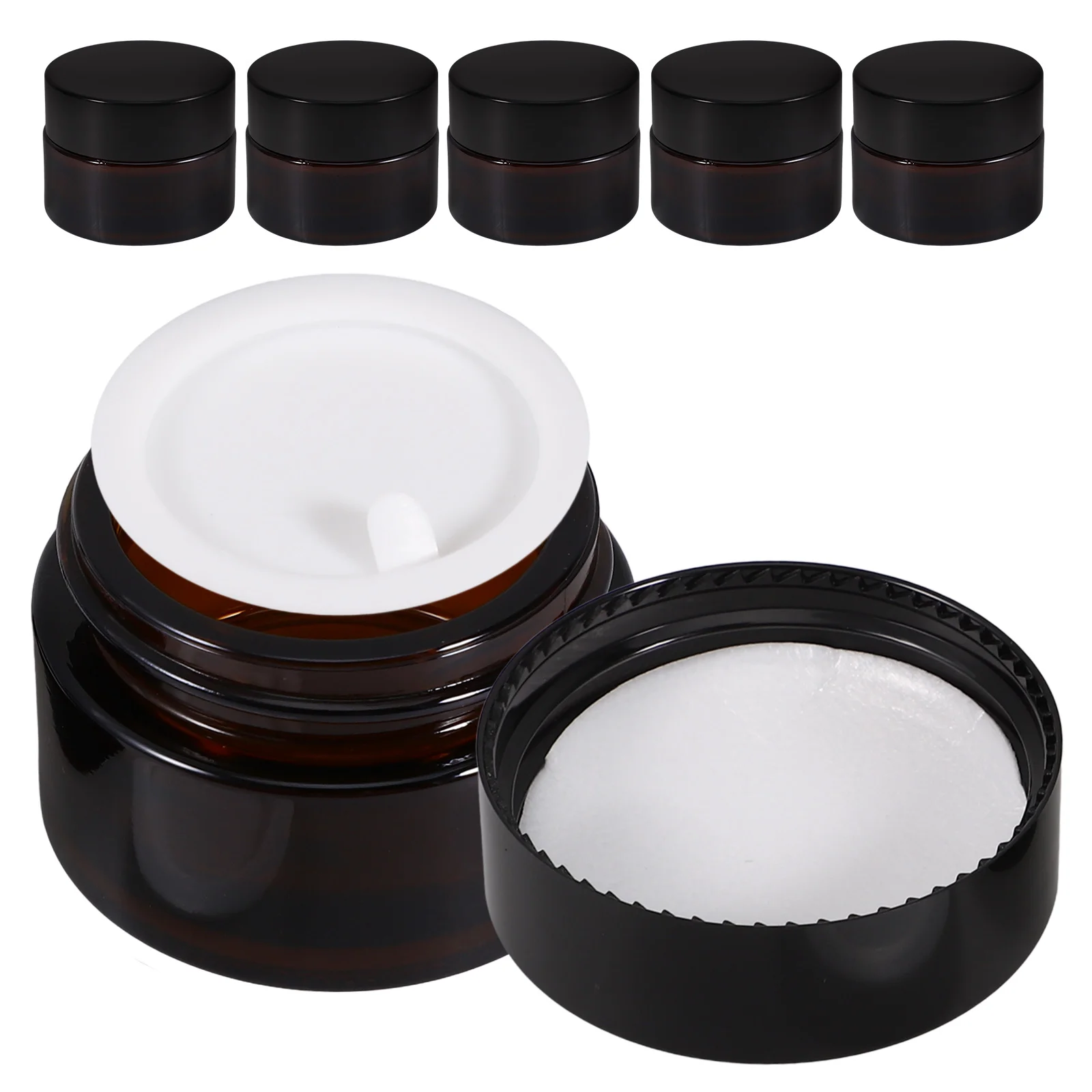 6 Pcs Cream Bottle Makeup Container Pot Sample Lotion Jar Travel Containers for Toiletries Body Butter