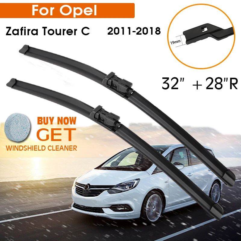 Car Wiper Blade For Opel Zafira Tourer C 2011-2018 Windshield Rubber Silicon Refill Front Window Wiper 32