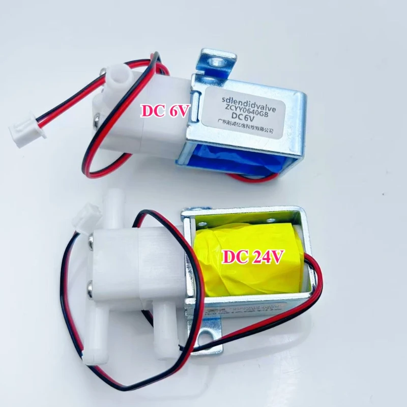 Válvula de agua de tres vías de dos posiciones DC 6V 12V 24V, control de nivel de agua de válvula solenoide en miniatura, máquina de café con válvula de vapor de agua