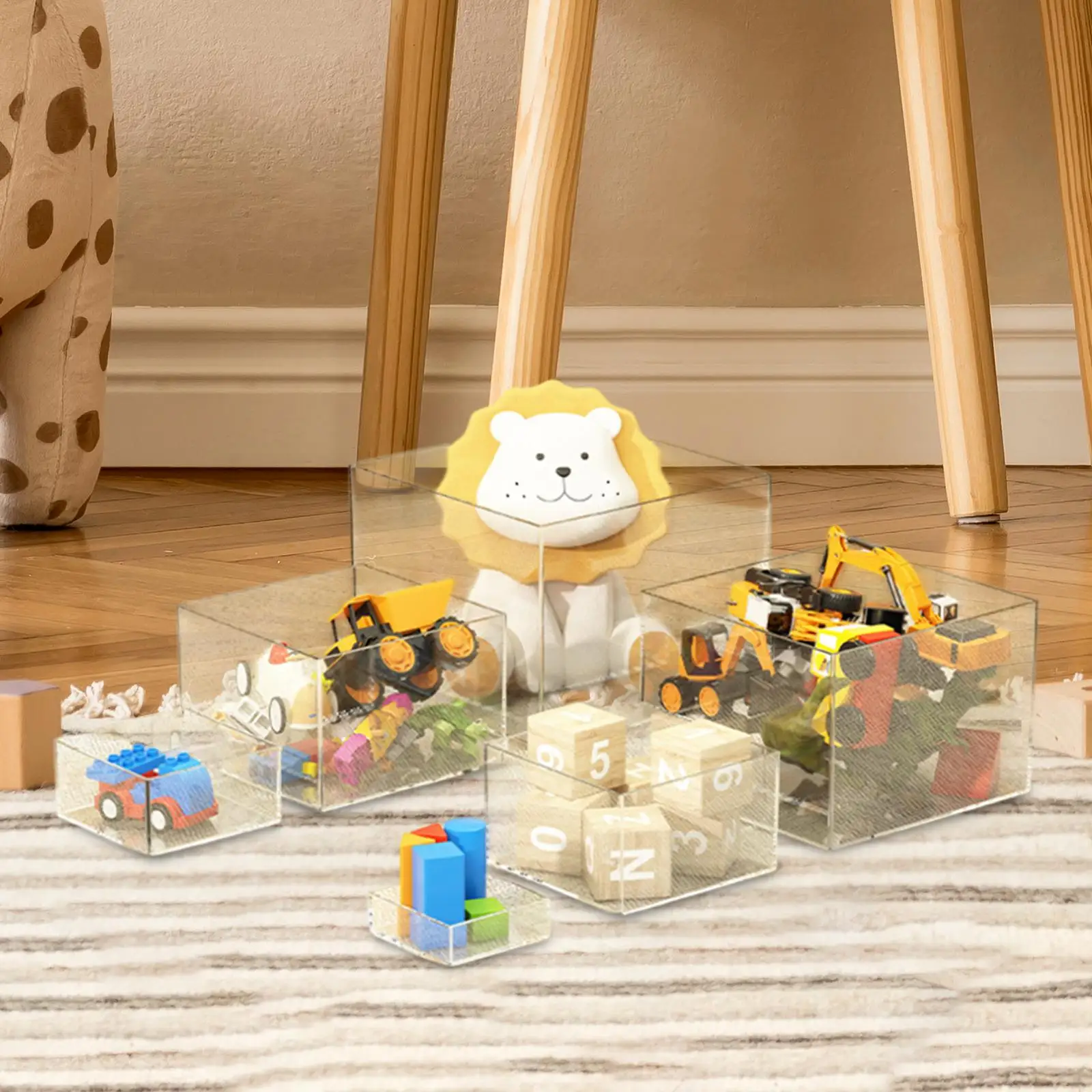 

7 шт. акриловая подставка для шведского стола, прозрачная подставка для еды для конфетных вечеринок, поделок