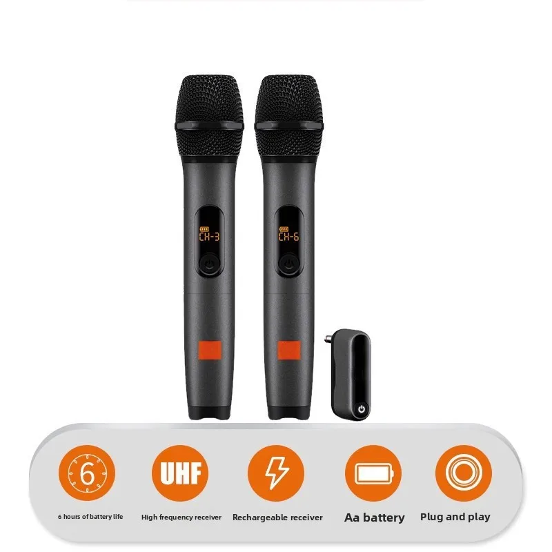 التجارة الخارجية عبر الحدود واحد إلى اثنين ميكروفون لاسلكي WIRELESSMICAM MICROPONE يغني ميكروفون بلوتوث #2