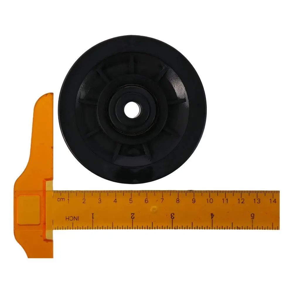 Plastic Bearing Pulley Sturdy Double Sealed Black Wheel Cable Sheave Pulley Gym Equipment