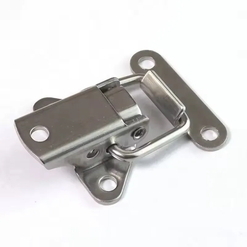 4Pcs Stainless Steel Cabinet Latch Hasp Toolbox Toggle Lock Hasp Toggle Latch Mini Clamps Box Clasp Buckle Trunk Latch Catches image 6
