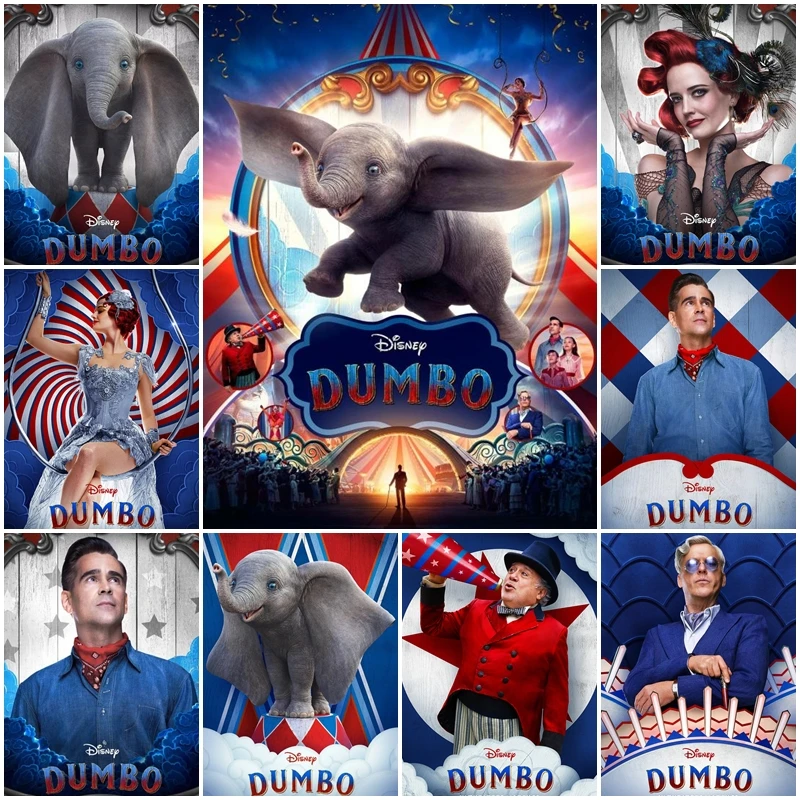 Disney Dumbo Jigsaw Puzzle Cartoon Movie 300/500/1000 Pieces Wooden Puzzles for Children's Adults Intelligence Toys Artwork