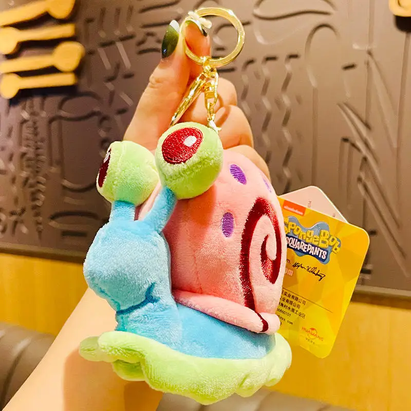 Anime Spongebob Squarepants Patrick Star Squidward Eugene H. Krabs Gary Stuffed Plush Toy Pendant Keychain Birthday Gift For Kid