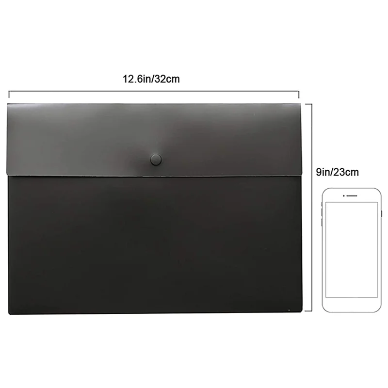 A34M-10 Folder Folder Pocket Gram Plastic Envelope Flat File Letter Organizer With Snap Closure A4 Letter Size