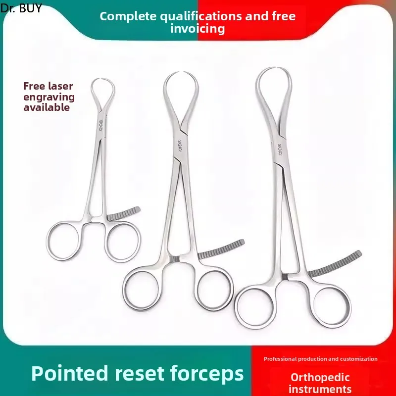 Orthopedic surgical instruments, medical pointed reduction forceps, orthopedic point reduction forceps