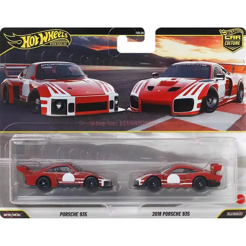 Genuine Hot Wheels Dual Car Set Hbl95 Die Cast Model Car Collection Toy Car Culture Series Decoration Boy Birthday Surprise Gift