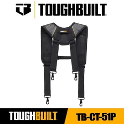 TOUGHBUILT TB-CT-51P Padded Suspenders Universal Construction Shoulder Harness with Four Lumbar Straps Toughbuilt Accessories