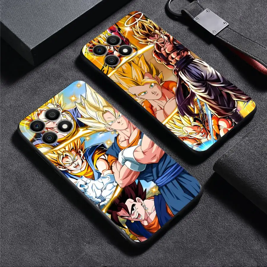 

Phone Case for Honor 8X X5b 90 Pro X9a X7b X8 X8b X7 X9c X8a X6a X8c X6 X7c Magic5 Lite 70 X9b Black Soft Shell Dragon Ball Cool