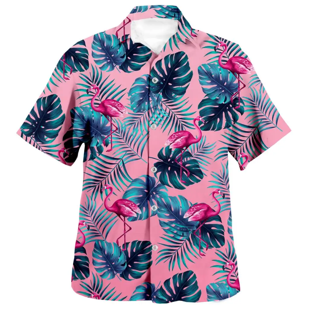 3D Men\'s Vocation Lapel Camisa Printed Wine Glass Fashion Oversized Hawaiian 2024 Shirts Women Summer Beach Short Sleeve Blouse