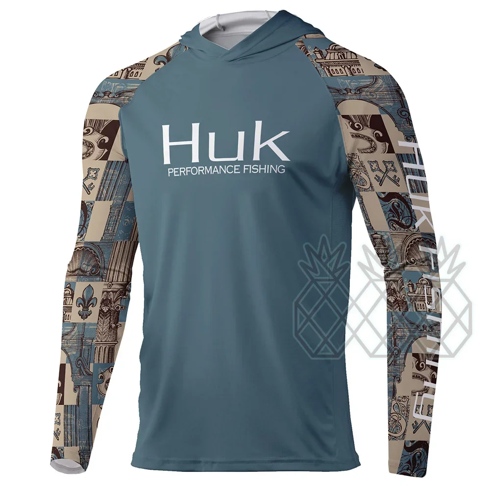 

2025 Fishing Apparel Outdoor Long Sleeve T-shirt Sun Protection Breathable UPF 50+ Men Shirt Hoodie