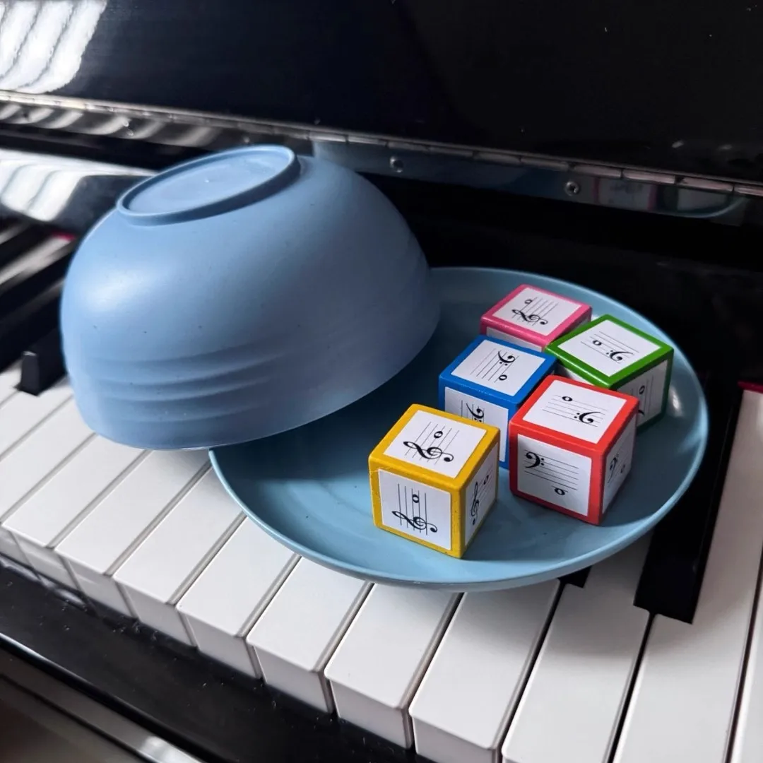 Personal Música Nota Dados Música Material didáctico Música Enseñanza Profesor Teoría musical Divertido juego de alfabetización para niños y adultos