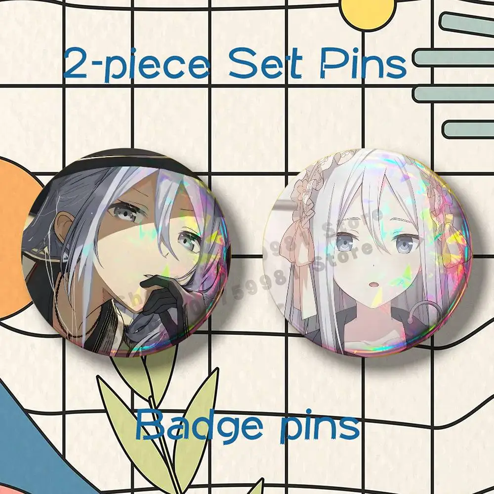 Anime Kanade Yoisaki P-Project Sekai Brooches for Backpack Accessories 25 32 44 58 75mm Round 2-piece set Free Mix