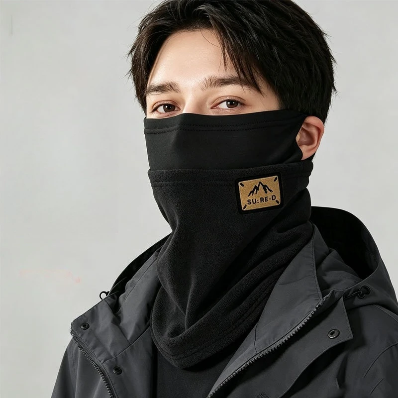 Riding Face Neck Gaiter Fleece Lined Thickened Windproof Warm Protects Face and Neck Suitable for Men and Women Cycling
