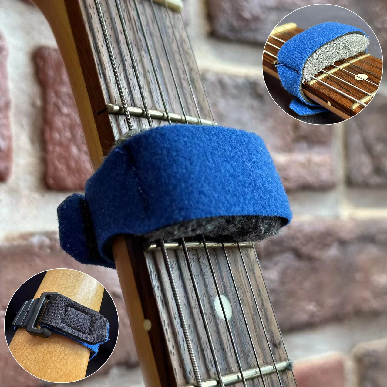 Gitarren-Bundsaiten, stummgeschalteter Riemen, Geräuschdämpfer, geräuschlose Wraps, Strahlband für Gitarren, Bass, Ukulele, Saiteninstrumente, Teile und Zubehör – Detail 9