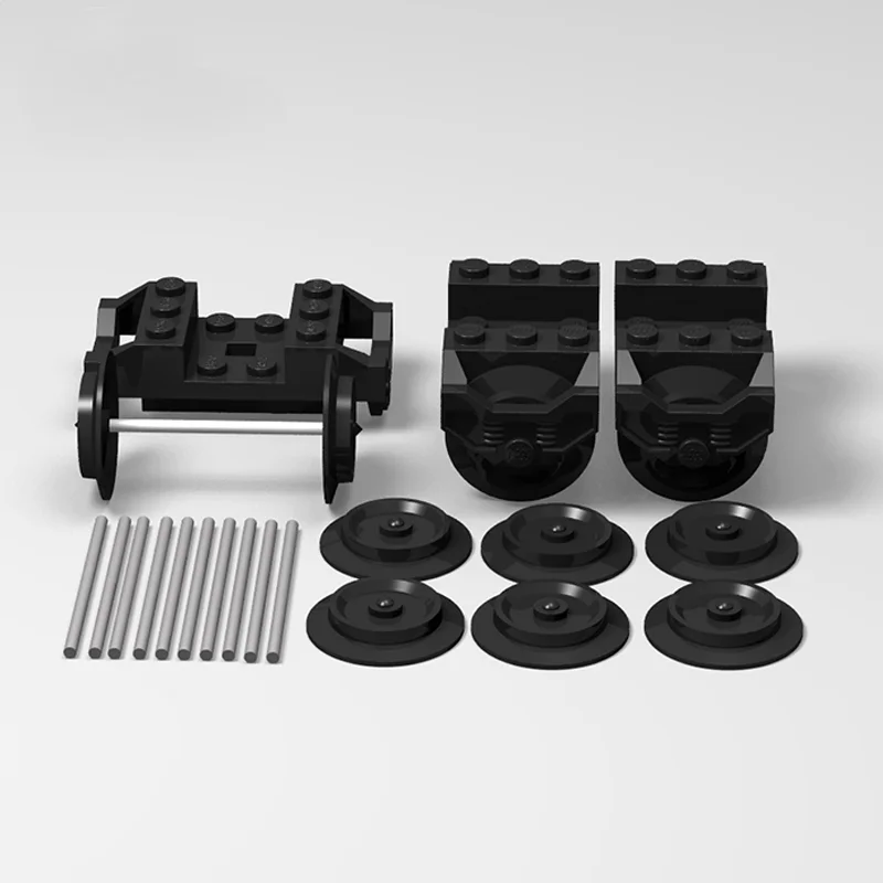 Wholesale 2878 57878 Wheels Holder RC Train 57051 Metal Axle 5x100 LDU fit for 2878C01 Complete Assembly Wheels Set Bricks Toys