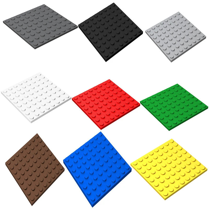 Pinlepai 41539 Brick 8x8 Baseplate Blocks Plate Moc Parts Base Block Baseplates Building Parts Baseboard Dot Children Gift