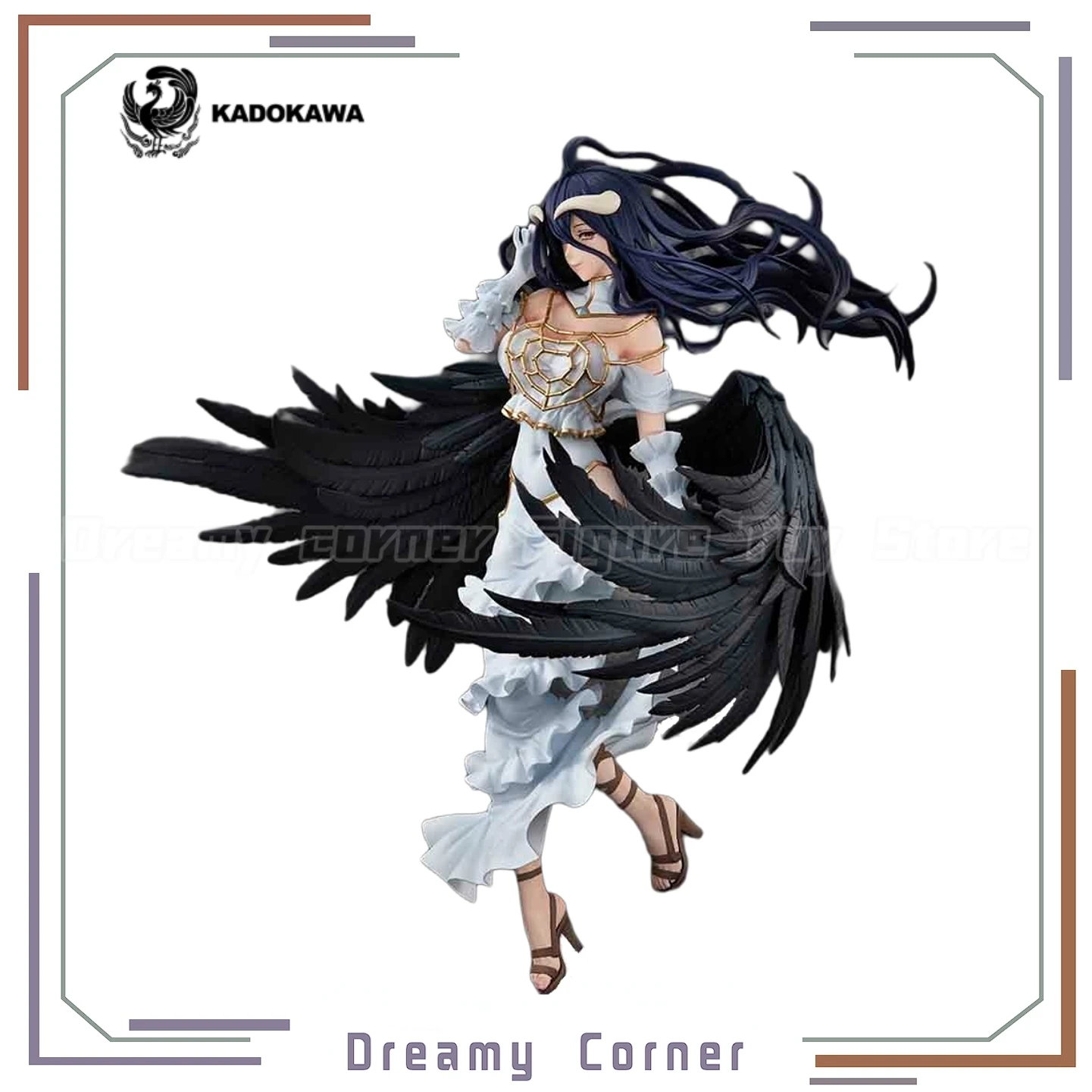 

【In Stock】Original KADOKAWA GSC KDcolle OVERLORD4 Albedo Wing Ver 1/7 Scale Figure Model Ornament Collection Toy