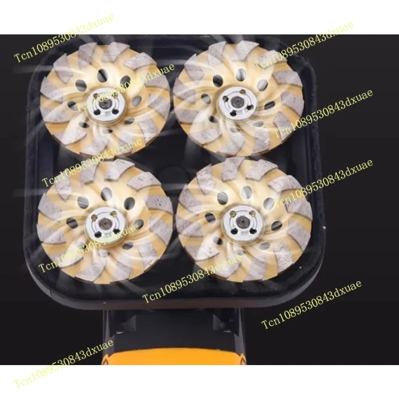 3800W Handheld Rough Grinder Dust-free Plasterer Long Rod Polishing Floor Grinder Concrete Grinding Machine